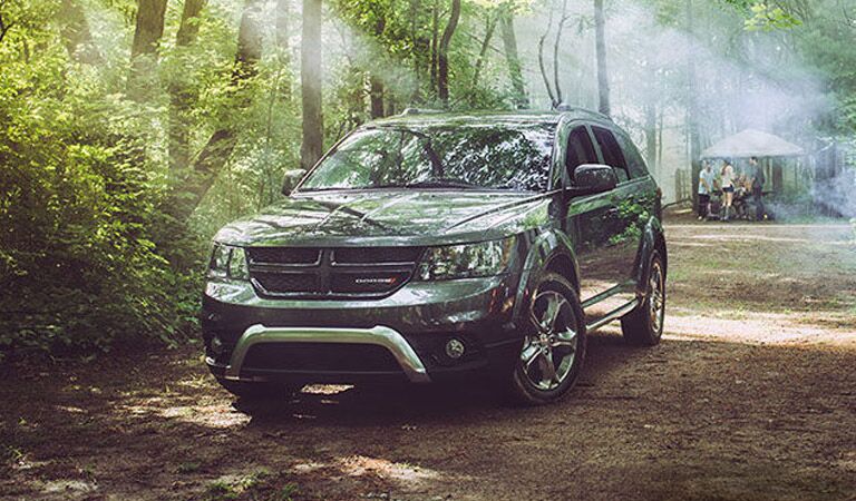 2016 Dodge Journey midsize SUV in the forest