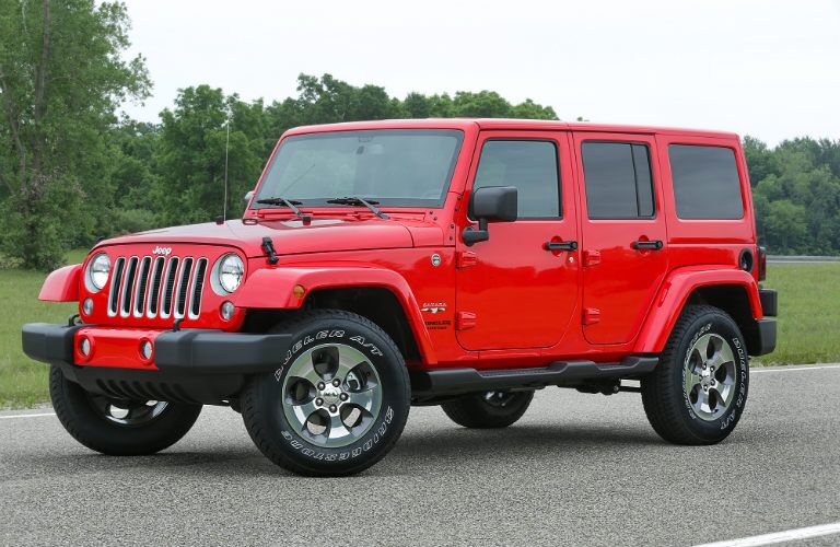 bright red 2017 Jeep Wrangler Unlimited