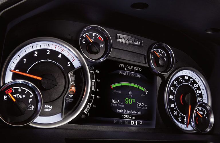 driver instrumentation cluster 2018 Ram 2500