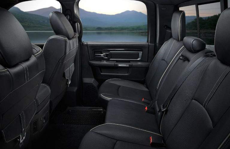 2018 Ram 1500 rear seats in black