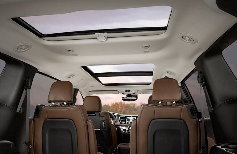 Rear view of seats in 2019 Chrysler Pacifica