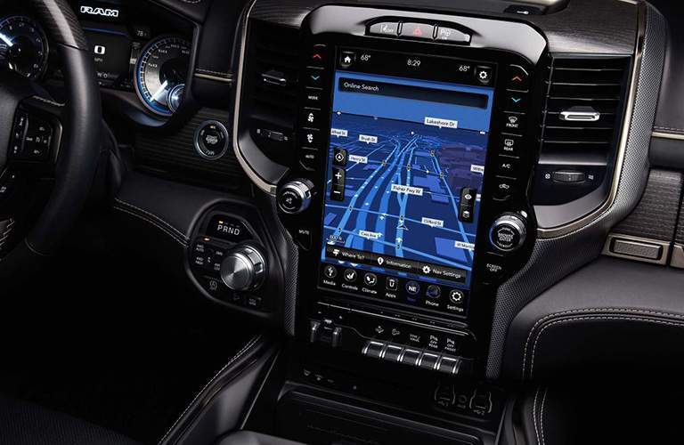 12-inch infotainment system of the 2019 Ram 1500