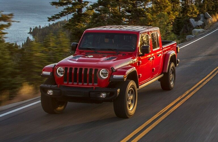 2021 Jeep Gladiator on coastal road