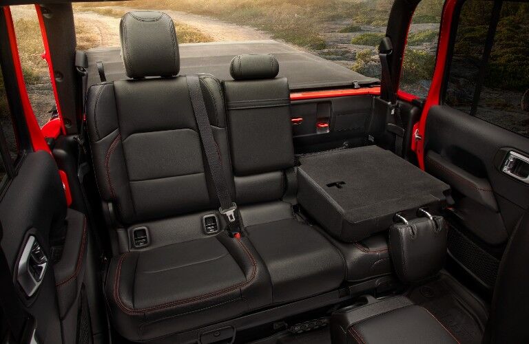 2021 Jeep Gladiator interior space rear seats