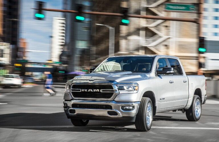 2021 RAM 1500 in city intersection