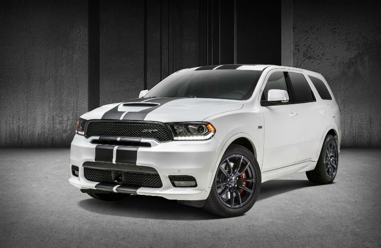 A front left quarter photo of the 2019 Dodge Durango.
