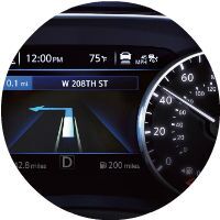murano advanced drive assist display
