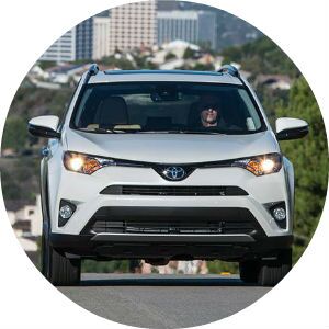 white 2016 Toyota RAV4 front view