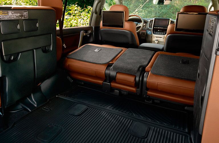 Cargo space with folded third row seats