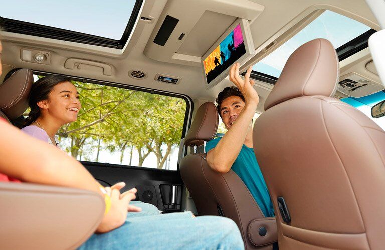 2017 Toyota Sienna interior with people