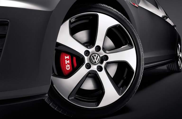 2017 VW Golf GTI Closeup of wheel