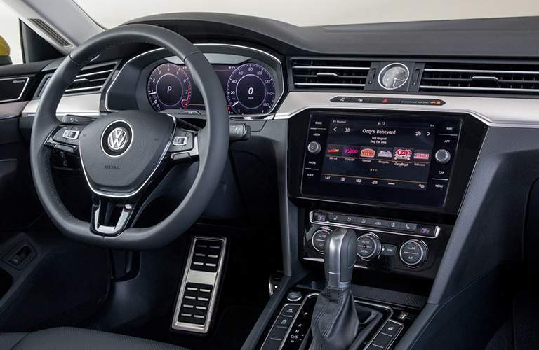 2019 VW Arteon interior steering wheel and dashboard