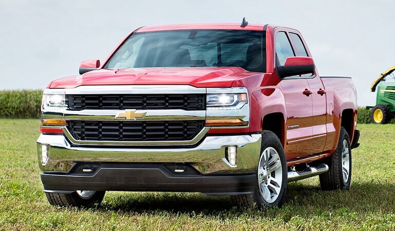 front view of red 2018 chevrolet silverado 1500