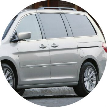 gray 2008 Honda Odyssey side windows