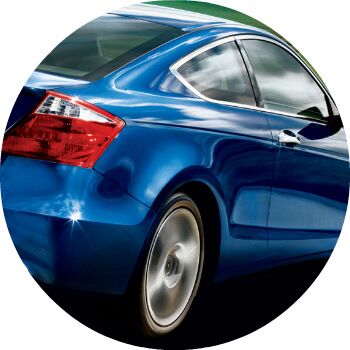 blue 2009 Honda Accord exterior rear
