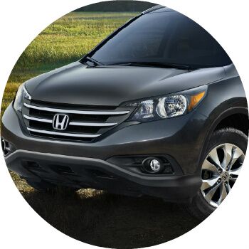 2013 Honda CR-V exterior front grille and headlights