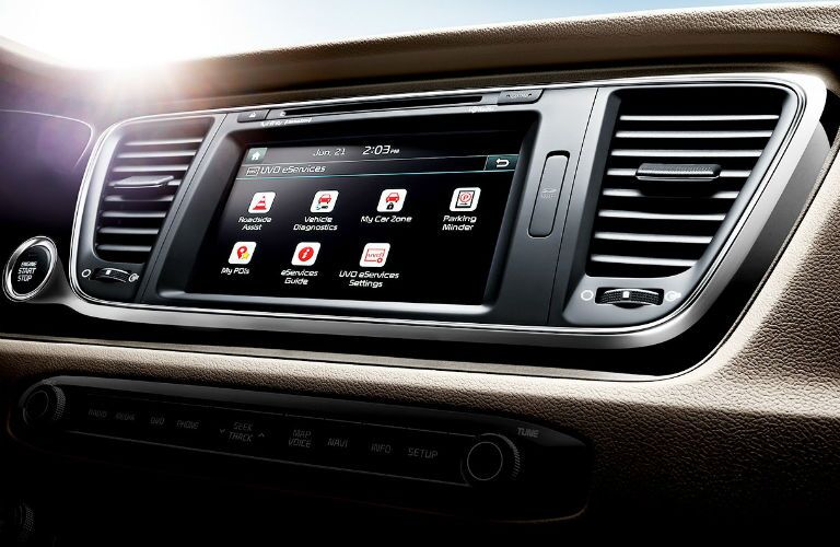 2016 Sedona UVO eServices multimedia system
