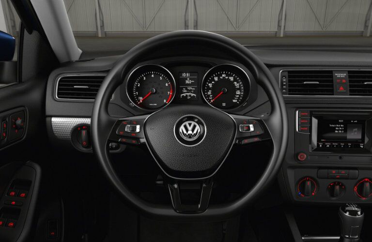 Steering wheel of the 2017 Volkswagen Jetta