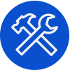 blue tools icon