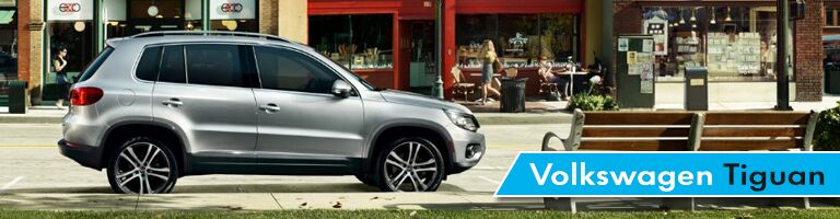 grey 2018 Volkswagen Tiguan with banner in bottom right corner