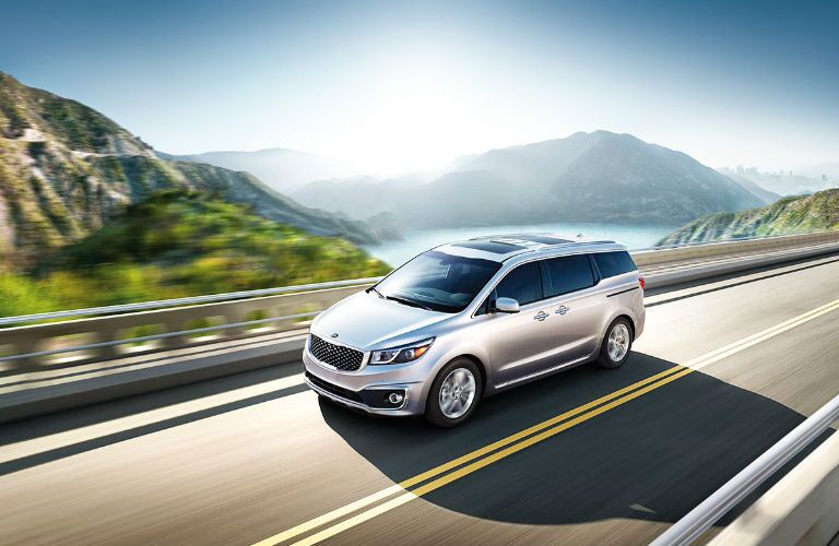 Exterior View of 2017 Kia Sedona in Silver