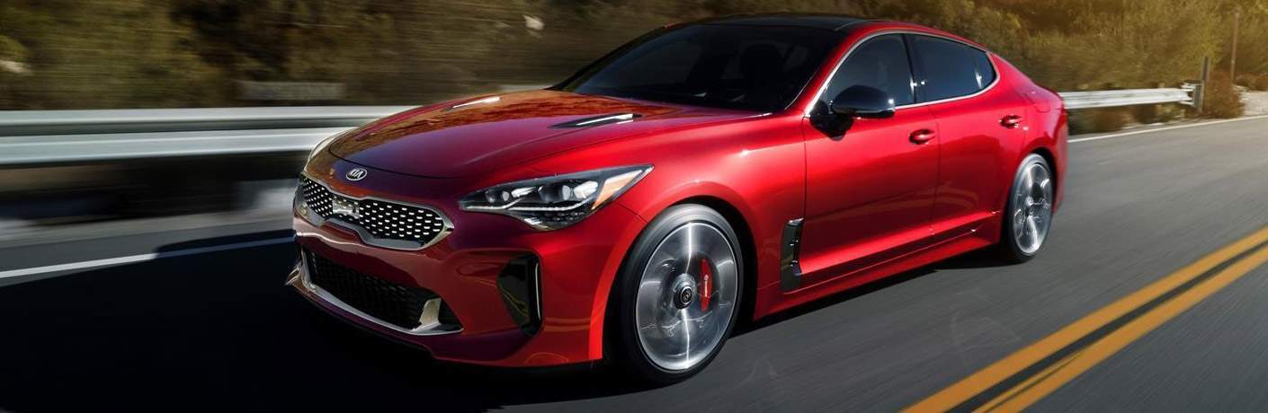 2018 Stinger Driving Through a Curve