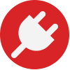 Red Plug Icon