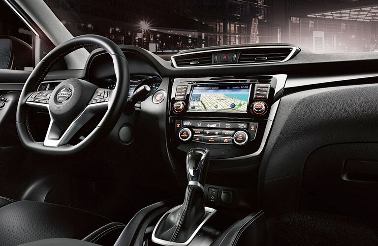 2017 Nissan Rogue Sport Front Interior with Touchscreen Display