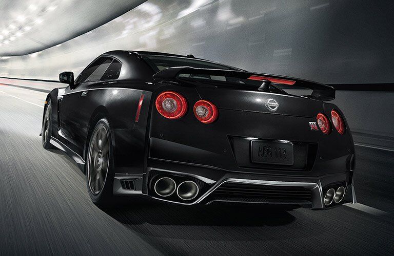 Black 2017 Nissan GT-R Rear Exterior