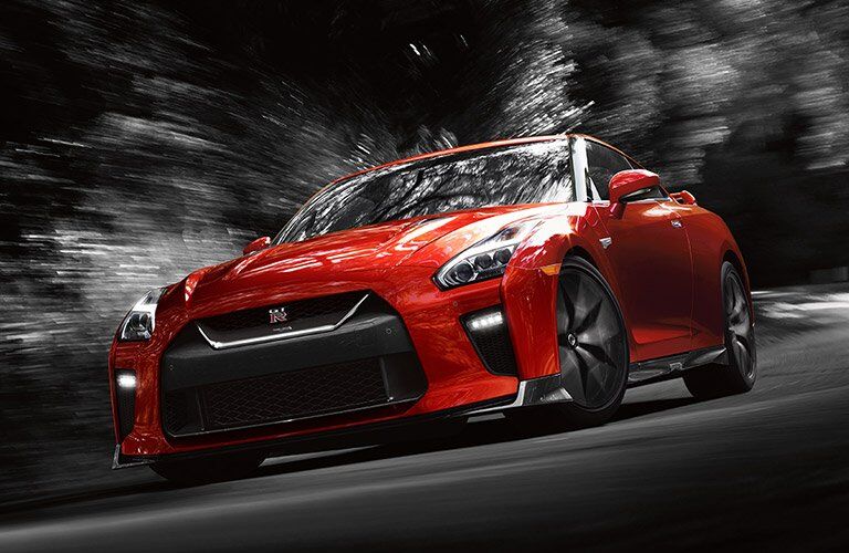 Red 2017 Nissan GT-R Front Exterior