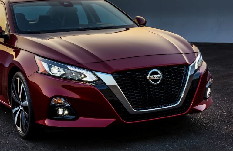 A photo of the front end of the 2019 Nissan Altima.