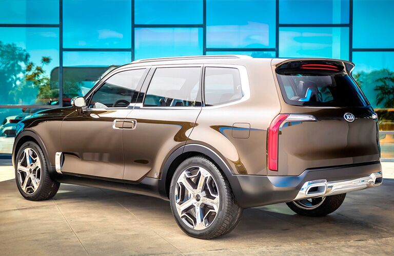 2020 Kia Telluride parked inside