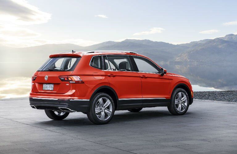 Red 2018 VW Tiguan Rear Exterior
