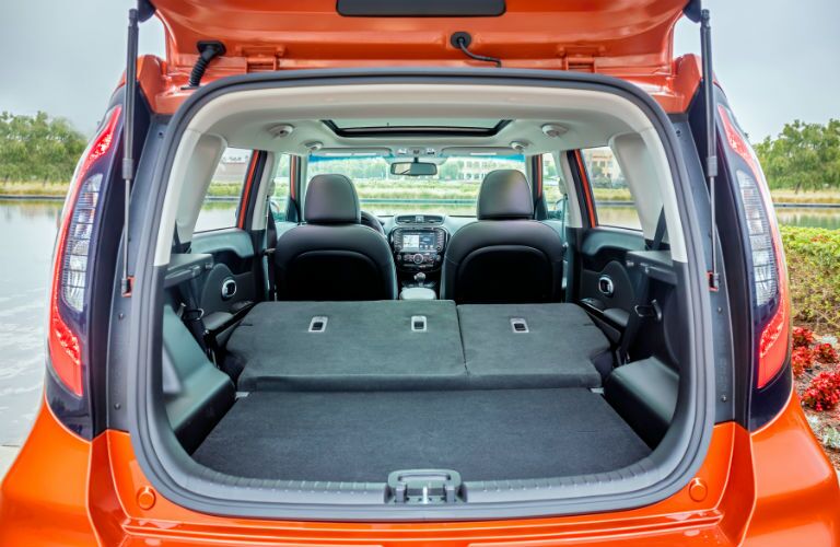A photo of the how much cargo space is available in the 2019 Soul.