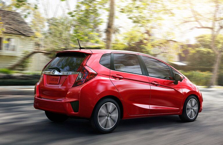 2016 Honda Fit EX-L Side View Red