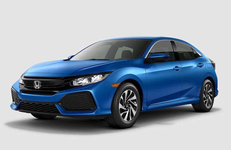 2017 Honda Civic Hatchback EX blue exterior