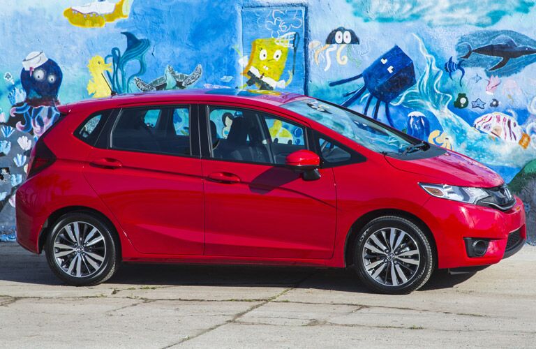 2017 Honda Fit in red