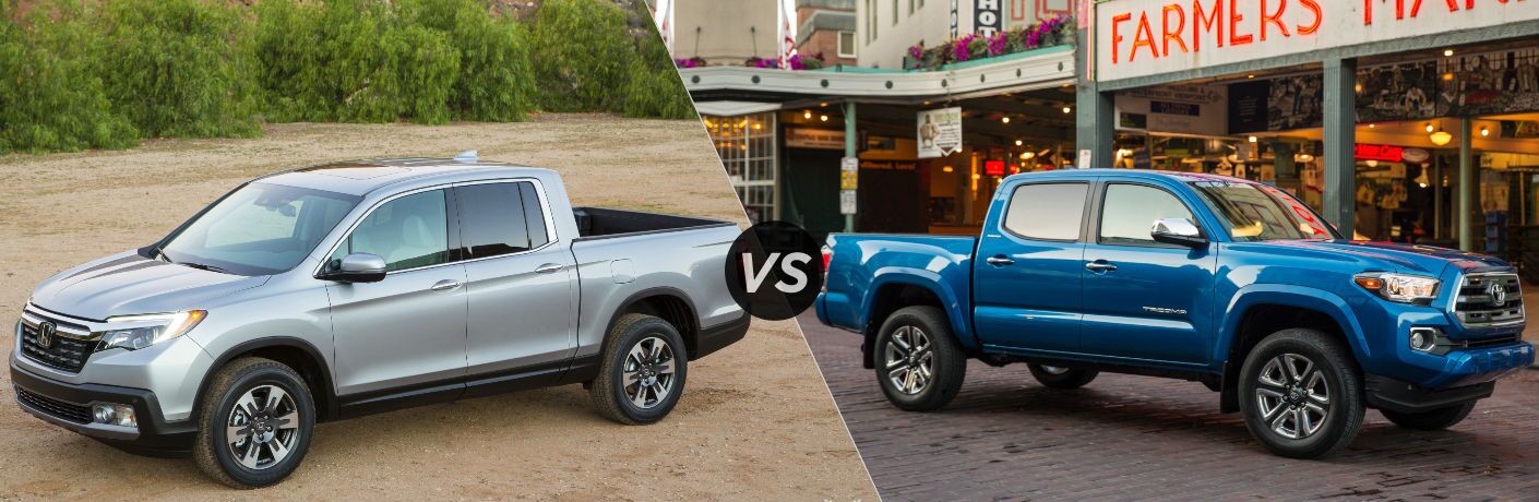 2017 Honda Ridgeline Rtl E Vs Toyota Tacoma Limited