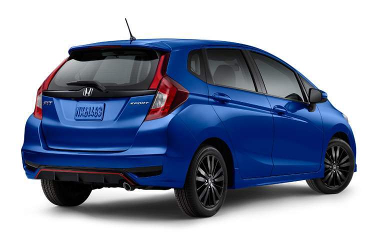 2018 Honda Fit exterior back blue
