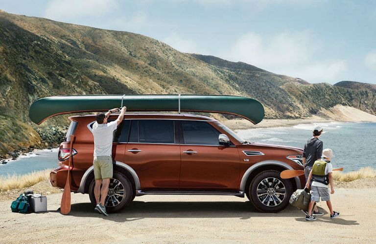 2017 Armada with a Canoe