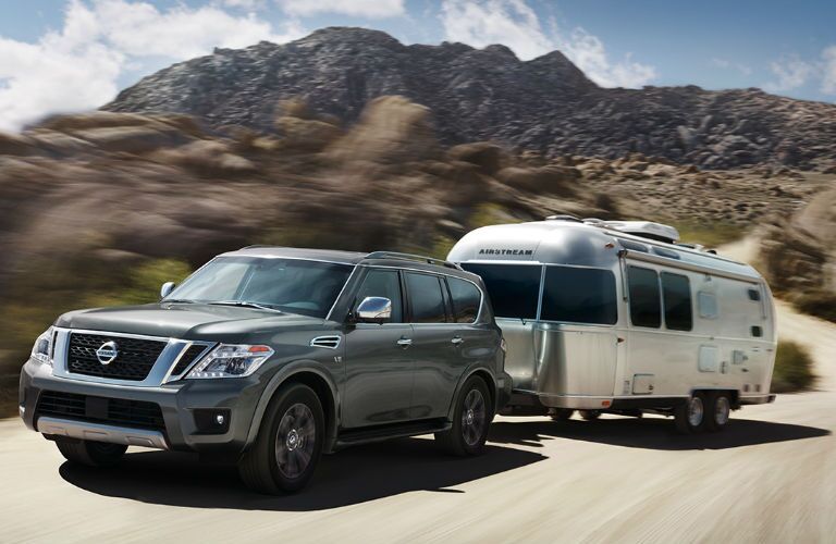 2017 Armada towing trailer