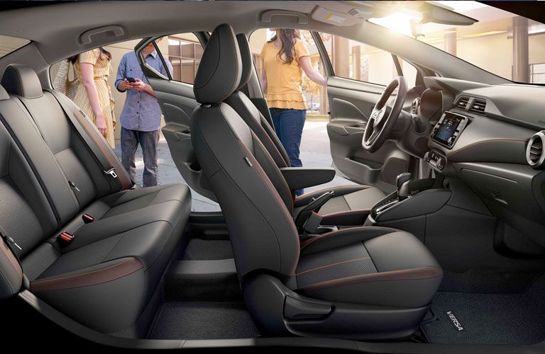 Inside of the 2020 Nissan Versa