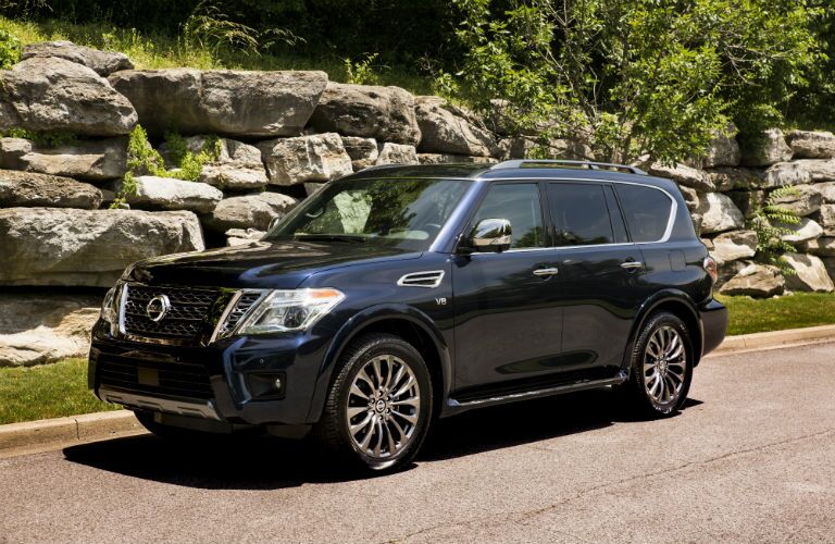 A front left quarter photo of the 2020 Nissan Armada.