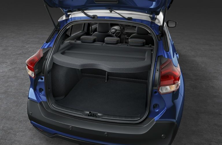 A photo of the rear cargo storage solutions in the 2020 Nissan Kicks.