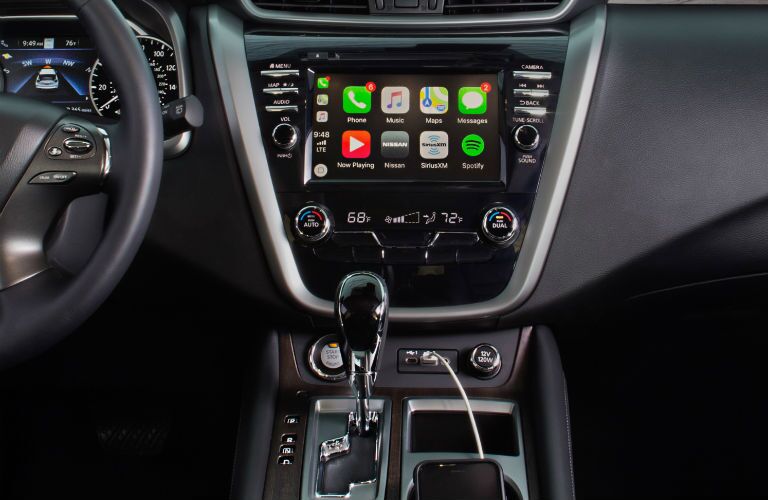 A photo of the touchscreen in the 2020 Nissan Murano.
