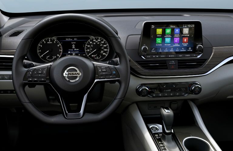 A photo of the driver's cockpit in the 2020 Nissan Altima.