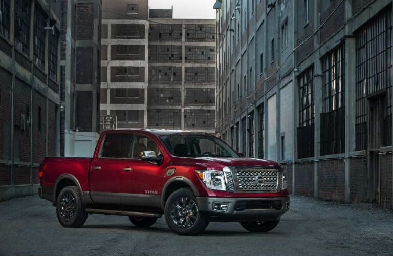 side view of 2017 nissan titan