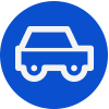 white car on blue