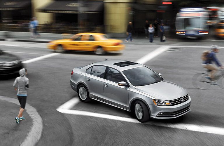 side exterior view of vw jetta