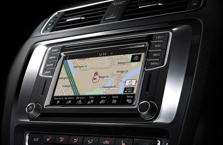 touchscreen interface with navigation